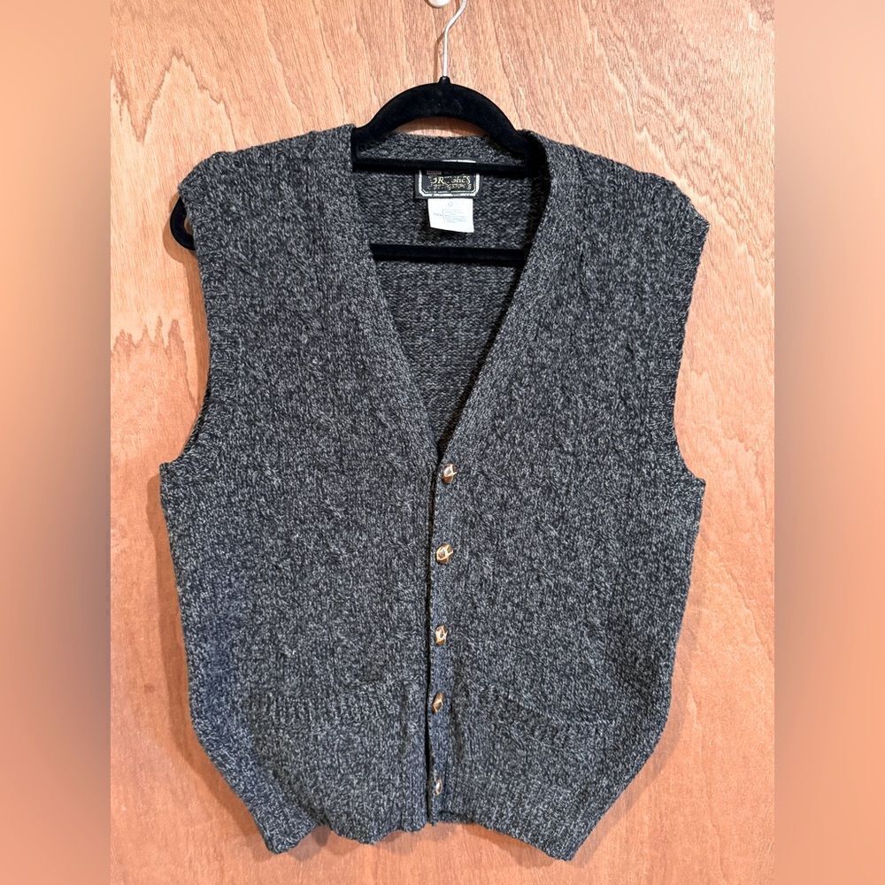 Britches Dark Gray Lambswool Sweater Best Size S/M